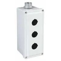 SCHNEIDER ELECTRIC Push Button Enclosure: 30mm, 3 Holes, Non-Metallic, NEMA 1/12/3/4/4X (MPN 9001SKY3)