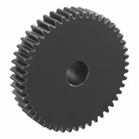 Spur Gear: Module m 1, 48 Teeth, 10 mm Bore Dia, Black Oxide Coated Carbon Steel, 20° Pressure Angle (MPN SS1-48)