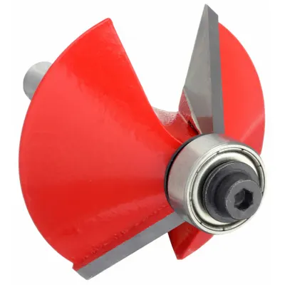 FREUD Chamfer Profile Router Bit: Fractional Inch, Carbide, 1 11/32 in Cutter Dia. - Chamfer Profile Router Bits