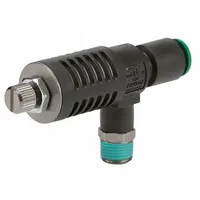 SMC Speed Exhaust Control Valve: Tee Fitting, Screw, 3/8 in Valve Body Size, 1/2 in Tube, Meter Out (MPN ASV510F-N04-13S)