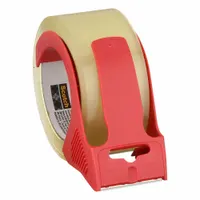 Packaging Tape with Dispenser: Clear, 3.1 mil Tape Thick, 55 oz/in Tape Adhesive Strength, 4 PK (MPN PSD2)