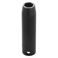 PROTO Impact Socket: 3/8 in Drive Size, SAE, 3/8 in Socket Size, 6-Point, Deep, 1 3/4 in Overall Lg (MPN J7712HT)