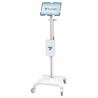 CAPSA HEALTHCARE Table Cart: Aluminum, (4) Swivel with Brake, White (MPN T2600)