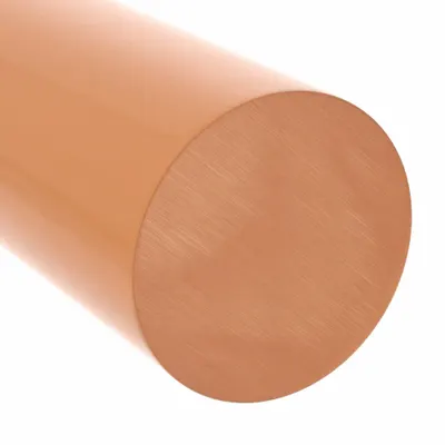 PEI Rod: 1 in Dia, 8 ft Lg, Opaque, Amber, 17,000 psi Tensile Strength, 0.5 ft-lb/in - PEI Rods & Discs