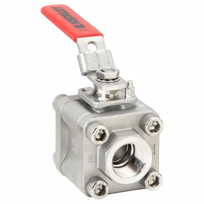 KECKLEY Manual Two-Way Ball Valve: 1 in, 316 Stainless Steel, Straight, FNPT x FNPT - Stainless Steel Ball Valves