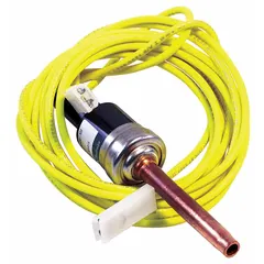 Single pressure control for HVACR systems, used to monitor and regulate refrigerant pressure. Opens or closes electrical contacts at preset limits to protect compressors and system components in commercial and industrial refrigeration and air conditioning applications.
