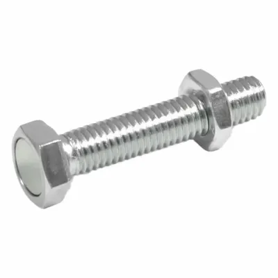 JW WINCO Workholding Stop Bolt: M10 Thread Size - Hex-Head Stop Bolts with Retaining Magnet & Lock Nut
