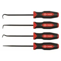 MAYHEW PRO Hook/Pick Set: Steel, Angle/Hook/Straight, 45° Angle/90° Angle/Hook/Straight Tip (MPN 13094)
