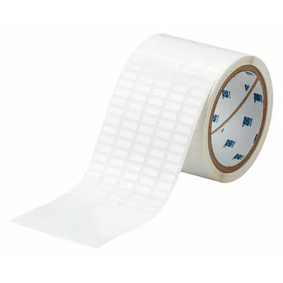 BRADY Pre-Cut Label Stock Roll: 13/64 in x 1/2 in, 13/64 in, Polyester, Permanent Adhesive - Brady Precut Label Rolls