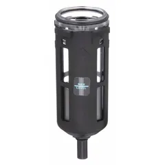 Plastic replacement bowl for WILKERSON FRL units, part of the GRP series. Used in compressed air systems to replace damaged or worn bowls on filter-regulator-lubricator assemblies, helping maintain clean and conditioned air for pneumatic equipment.
