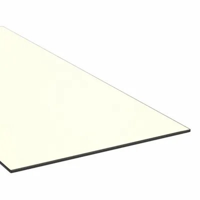PEI Sheet: 1.25 in Thick, 12 in x 12 in, Amber, Opaque, 17,000 psi Tensile Strength - PEI Sheets & Bars