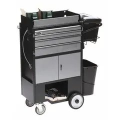 FLEXCART Tool Utility Cart: Silver, 37 1/2 in Wd, 14 1/2 in Dp, 45 in Ht, No Lid, 3-Point Locking (MPN FC-400PCWT). Key specifications — attr1116771: Pliers; attr1116772: FLEXCART; attr1116768: 3-Point Locking.