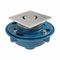 ZURN Floor Drain: Square, Cast Iron, 8 3/8 in Overall Dia, 6 in Overall Ht, 2 in Nominal Pipe Size (MPN ZS415-2NH-5LRS)