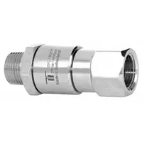 MOSMATIC Rotary Union: Straight, Nickel-Plated C38500 Brass, 1 Passages, 3/8 in Stationary Port, Air (MPN 32.562)