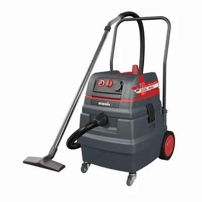 STARMIX Dust Extractor: HEPA, Dry/Wet, 6 3/5 gal Tank, 157 cfm Air Flow - Corded Dust Extractors with HEPA Filtration
