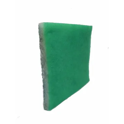 OEM Air Filter Pad: 24 in x 24 in x 1 in, Polyester, Green/White - Paint Collector Pads
