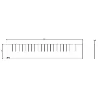 APPROVED VENDOR Divider: 4 1/2 in Overall Ht, For 24 in Drawer Wd/Dp, For 4 3/4 in Drawer Ht