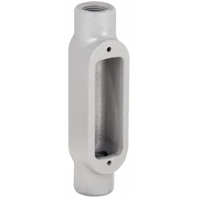 HUBBELL KILLARK Conduit Outlet Body: Iron, 1 in Trade Size, C Body, 12.2 cu in Body Capacity - C - Straight Type