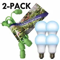 LED Grow Light Cord System: Bulb Included, For Bulb Type A, 120V AC, LED, Linkable, 40 W (MPN 602263)