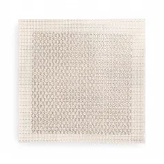 Self-adhesive drywall repair patch for fixing holes and cracks in walls and ceilings. Measures 8 inches by 8 inches in gray, covering 0.44 square feet. Suitable for residential and light commercial maintenance before painting.