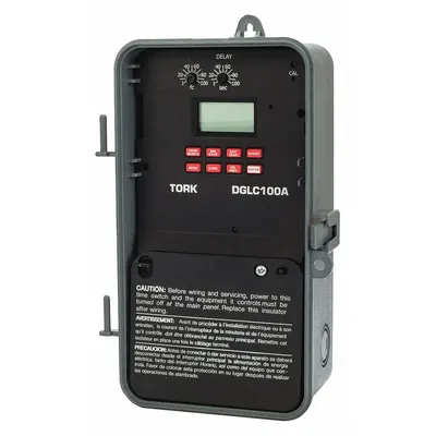 TORK Electronic Timer: 7 day, Astronomic, 120-277V AC, DPDT - Digital Timer Switches