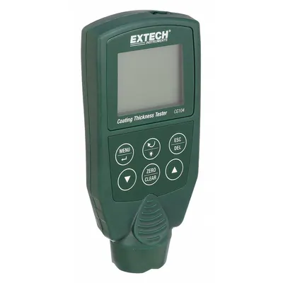 EXTECH Coating Thickness Tester: 80 mil Max Thick Measured, 0 mil Min Thick Measured - Gauges for Non-Magnetic Coatings on All Metals