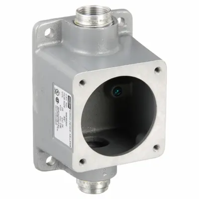 HUBBELL Back Box: For UL 1686 Pin & Sleeve Devices, 30 A, 0.75 in, Feed Through Hub - Back Boxes