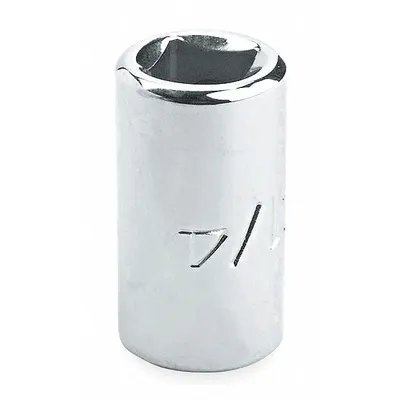 PROTO Socket: SAE, 1/2 in Drive Size, 7/16 in Socket Size, 8-Point, Std, Chrome - 1/2" Drive Hand Sockets
