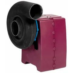 Corrosion-resistant direct-drive blower with 11 3/4 in wheel diameter. Includes drive pack. Features a 3 hp, 230/460V AC, 3-phase totally enclosed motor with CCW rotation. Suitable for moving corrosive air or fumes in industrial ventilation and fume extraction applications.