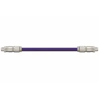 READYCABLE Ethernet Cable: Cat6, M12 Male Straight x M12 Male Straight, 70 ft Lg, PUR, Purple, X (MPN CAT9431012-70)