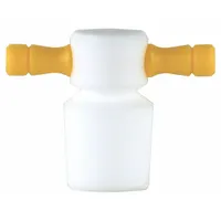 Stopper: PTFE, 16 Stopper Size, 1.25 in Overall Ht, Blue/White, 0 Holes, 1 Stoppers Included (MPN CG-3020-A-03)