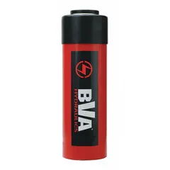 Single-acting hydraulic ram with 25 ton nominal capacity and 6 in nominal stroke. Steel construction. Used for lifting, pressing, and positioning heavy loads in industrial maintenance, construction, and manufacturing.