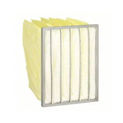 OEM Pocket Air Filter: 24 in x 20 in x 15 in, MERV 15, Yellow, Synthetic - MERV 15 Pocket Air Filters