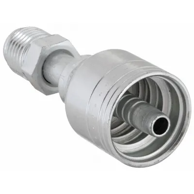AEROQUIP Hydraulic Crimp Fitting: Steel x Steel, Straight, -4 For Hose Dash Size - Aeroquip Crimp Hydraulic Hose Fittings with Inverted Flare Connection