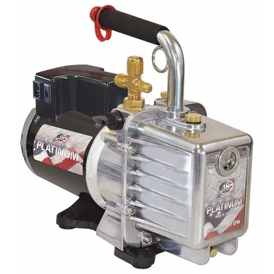 JB INDUSTRIES Vacuum Pump: 7 cfm, 15 micron Ultimate Vacuum, 240V AC, A2L Compatible - A2L Compatible Refrigerant Evacuation Pumps
