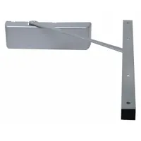 This LCN 4000T Series door closer is a Grade 1 heavy-duty aluminum unit with a track arm and non-hold open function. It features a fixed spring size 3 and measures 12 1/8 inches long by 2 1/4 inches wide. Designed for interior commercial doors, it is ADA compliant and suitable for high-traffic applications requiring reliable automatic closing