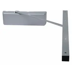 This LCN 4000T Series door closer is a Grade 1 heavy-duty aluminum unit with a track arm and non-hold open function. It features a fixed spring size 3 and measures 12 1/8 inches long by 2 1/4 inches wide. Designed for interior commercial doors, it is ADA compliant and suitable for high-traffic applications requiring reliable automatic closing.