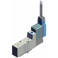 Solenoid Air Control Valve: Five-Way / Two-Position, SYJ3000, Single Solenoid, 24V DC, Plug-In (MPN SYJ3140-5MZ)