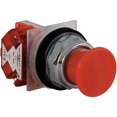 SCHNEIDER Mushroom Head Push Button: Non-Illuminated, Mushroom Head Profile, Non-Metallic - Mushroom-Head Push Buttons
