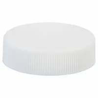 Cap: 41 mm Dia, White, Polypropylene, PTFE Faced Polyethylene, 38-400 mm Screw Closure Size, Opaque (MPN 239237)