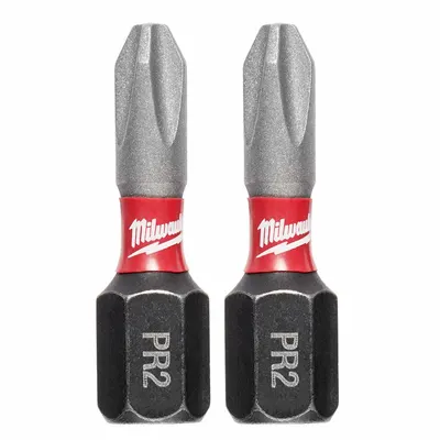 MILWAUKEE Insert Bit: Insert Bit, Imperial, PH2 Bit Industry Size, #2 Bit Size, Reduced - Insert Bits