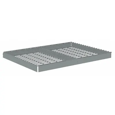 TENNSCO Shelf: 48 in x 36 in, 2,250 lb Load Capacity, Steel, 5 ga Decking, Gray - Wire Decking Shelf Kits for Boltless Shelving