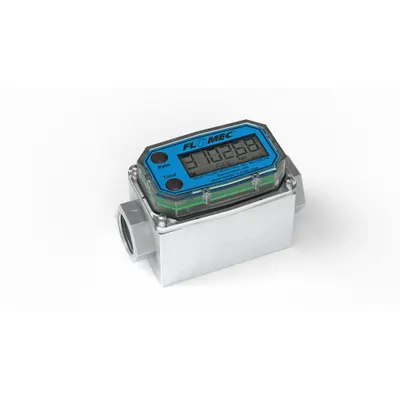 FLOMEC Electronic Flowmeter: Electronic Meter, Turbine, 3/4 in FNPT, 3/4 in Connection Size - Inline Turbine Totalizers for Fuels