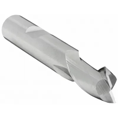 CLEVELAND Square End Mill: Cobalt, 2 Flute, 1/4" Mill Dia, 1/2" LOC, 2-7/16" OAL (MPN C42607) - General Purpose Cobalt Square End Mills