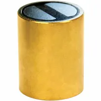 MAG-MATE Rare Earth Magnet: Neodymium, 33/64 in Outside Dia, 0.787 in Thick, 2-Pole Magnet, Encased (MPN PF13N)