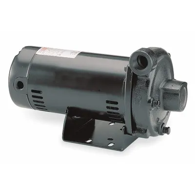 Dayton Centrifugal Pump: 1 1/2 hp, 115/230V AC, 118 ft Max Head, 1 1/4 in, 1 in Intake and Disch - 1 to 1-1/2 HP Straight Centrifugal Pumps