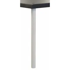 Steel reagent pole with an 18-inch overall length and Petal White finish. Designed as a component for laboratory shelving systems to support and organize reagent bottles and equipment.