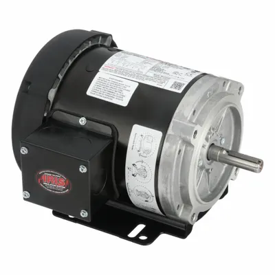 LEESON General Purpose Motors: C-Face/Universal Mount, Totally Enclosed Fan Cooled - Leeson Flex-In-1 3-Phase General Purpose AC Motors