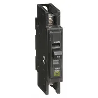 SQUARE D Miniature Circuit Breaker: 10 A, 120/240V AC, Single Phase, 10kA at 120/240V AC, 1 Poles (MPN QOU110)