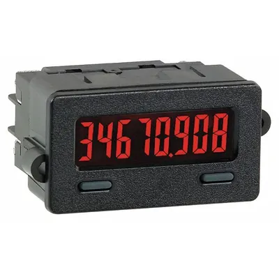 RED LION Time Meter: 999,999 Display Span - Min, 110 V AC – 24 V AC, 11 V DC – 36 V DC - Time Digital Panel Meters
